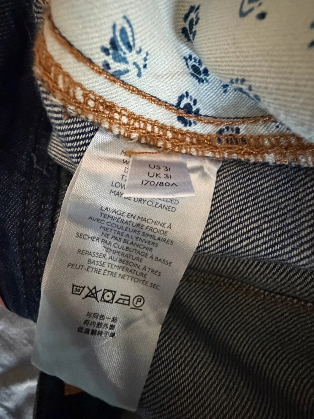 Anthropologie/Pilcro Dark Blue Wideleg Jeans - Picture 3 of 4